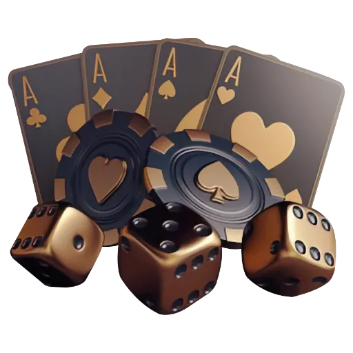 Casino chips and cards representing game variety